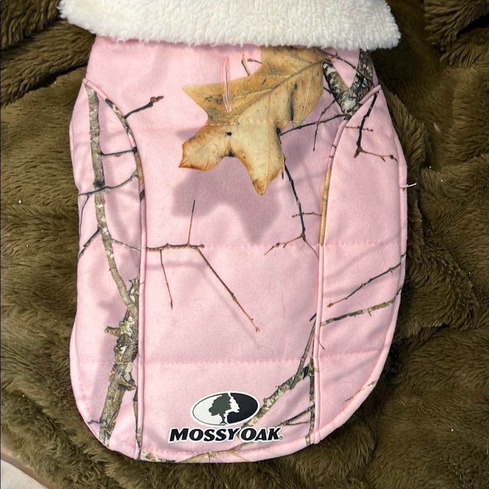 Mossy Oak Pink Camouflage Dog Jacket